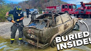 59K views · 2.8K reactions | Fire Department Helped Us Inspect 80's Volkswagon Rabbit Found Underwater using sonar technology. | Wrecked & Recovered | Facebook