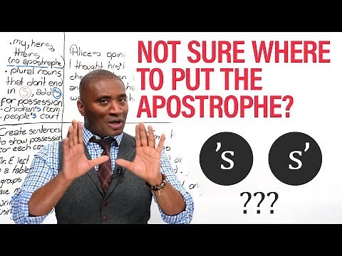 S’ or ‘S: Where do I put the apostrophe?