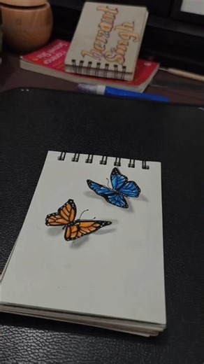 3D butterfly 🦋. #shorts #art