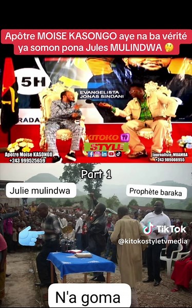 Apôtre Moise Kasongo — partie 1 : vérité et sommation pour Jules Mulindwa