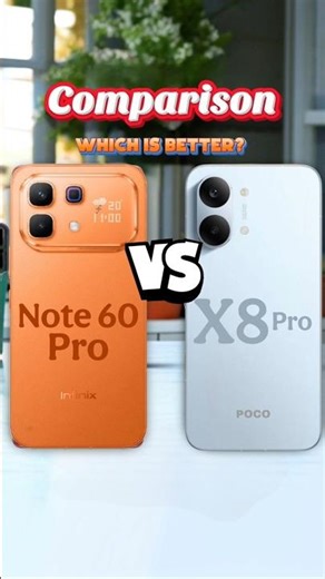 infinix note 60 pro vs poco x8 pro #smartphone #tech