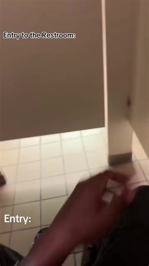 Staring at someone from above in a public bathroom 👀🚽 TikTok Video Creator: @Rupee7ft2baller