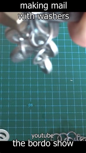 how to make chainmail armor with washers #history #armor #armour #chainmail #chainmaille #middleages #larping #larp #mail #craft #crafttok #tutorial #howtotiktok #costumecrafting