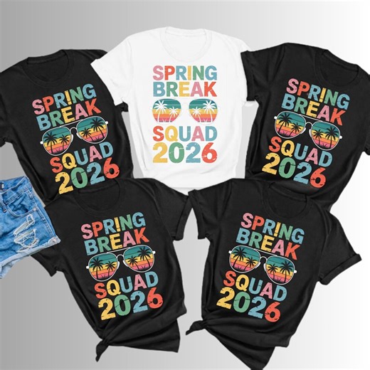 Spring Break Squad 2026 T-shirt, Group Matching Apparel - Etsy Canada