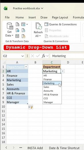 Advanced Excel Drop-down Tutorial #exceltutorial #microsoftexcel
