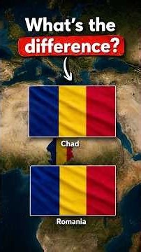 CONFUSED? Why Romania and Chad Have the Exact Same Flag?