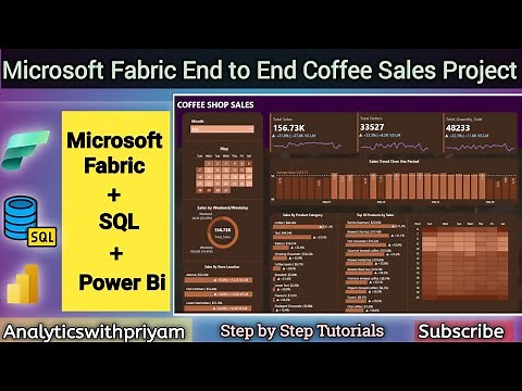 End to End Coffee Sales Project in Microsoft Fabric | SQL + Power BI Tutorial