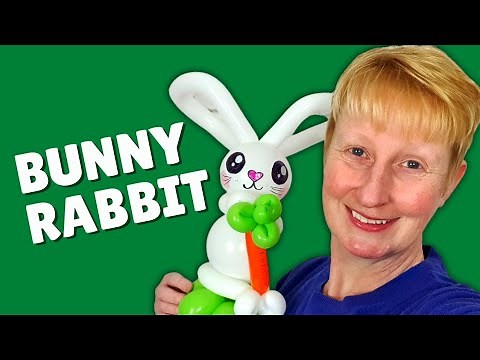 Easter Bunny Balloon Animal Tutorial - How to Make a Balloon Bunny Rabbit