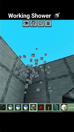 Minecraft Working bath shower 🚿 #minecraft #ytshorts #freefire #kiran #minecraftpe #freefireclips