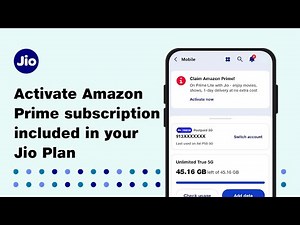How to activate Amazon Prime subscription included in your Jio Plan