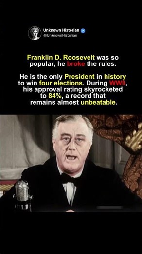 How FDR Won Four Elections #shorts