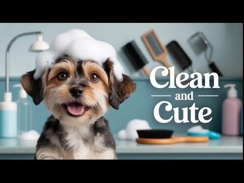 “Dog Bath Time Fun 🐶💦”#grooming #video #dog