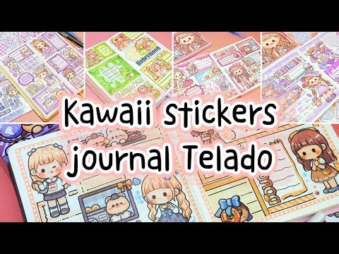 stickers journaling 💕cute kawaii sticker🌈 Immersive ASMR bullet journal | Compilation Ep.9