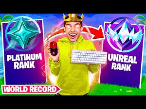 PLATINUM to UNREAL 8 Hour Solo Speedrun In OG Fortnite! (World Record)