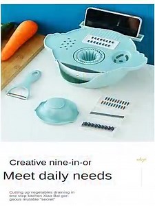 #vegetables #cutter with drain #basket. Magic Multifunctional Rotate...