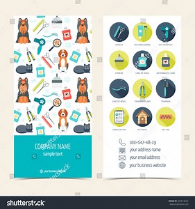 Flyer Brochure Pet Grooming Pet Care Stock Vector (Royalty Free) 394813834 | Shutterstock