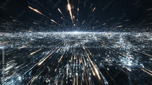 Futuristic Data Stream with Interconnected Digital Lines - A mesmerizing display of streaming data lines creates a dynamic and immersive representation of the digital world.