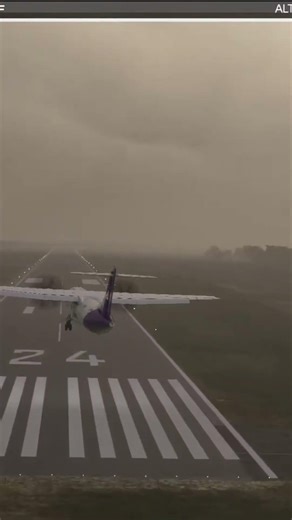 KBOS to KHYA: FedEx ATR-72-600F Severe Cape Cod Crosswind Landing Challenge | External View
