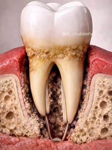 What do a calculus do to a tooth and surrounding tissues #tooth #esthetics #esthetician #calculus