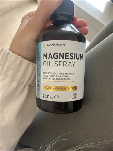 🌙 Night Routine Vibe Adding this to my night routine lately 🌙✨ A few sprays of magnesium oil on my legs before bed = ultimate relaxation. It helps me unwind after long days and feels so soothing. Such an underrated self-care step 🤍@Horbaach UK #nighttimeroutine #gym #restlesslegs #fife #magnesium