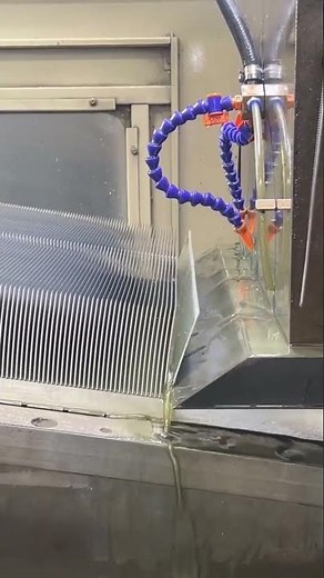 Precision Metal Fin Cutting Machine in Action | High-Speed Industrial Cooling Fin Manufacturing