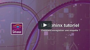 Prise en main de Sphinx iQ 2 - Enregistrer une enquête