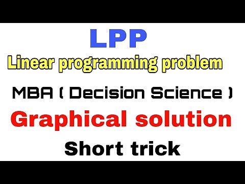 Lec - 3 LPP Graphical solution- Minimisation method - Unbounded region | Easy trick | in Hindi