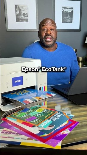 Cartridge Free Printer | Refillable Printer | Shaq & Epson EcoTank Printer