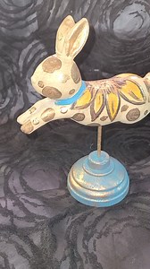 Everyone needs a bit of funky bunny, right? #therusticmustardseed #original #craftylife #artist #whimsy #funky #sunflower #whimsicalart #handmadewithlove #sunflowers #sunflowerart | The Rustic Mustard Seed