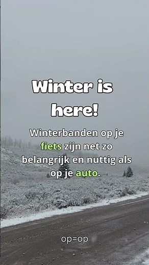 Winterbanden op je fiets. Nuttig of totaal overbodig?