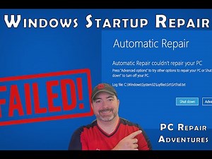Attempting Windows Startup Repair - PC Repair Adventures Episode 2