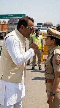 2 मिनट में वर्दी उतरवाने की धमकी… फिर जो हुआ 😳 #viral #shortvideo