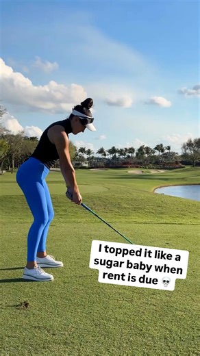 Topping a drive has to be one of the most embarrassing golf misses… followed only by missing a 1 footer... Luckily I don’t do either of those things 😏😆What’s the most embarrassing shot you’ve hit lately?#golfmemes #GolfSwing #funny #golftips | Fit Golfer Girl