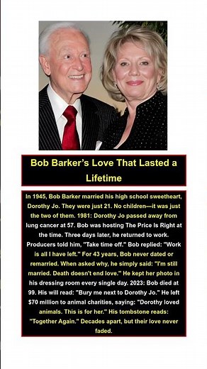 Bob Barker’s Love That Lasted a Lifetime