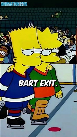 What Happens When Lisa & Bart Compete In Hockey? #thesimpsons