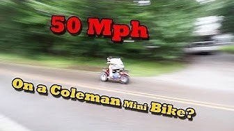 Can a $350 Coleman mini bike do 50MPH? Today we are going to find out its top speed after a few modifications. Jeremy and I just got done with episode 1 of our 1000th video special and these things needed more power and torque. So far we have been using stock CT200U Coleman Mini Bikes purchased from Sams Club for $350. So basically we need to HOTROD these things. We'll start off with stage 1 which is new performance intake and exhaust, spark plug and carb jet. Stage 2 for us will be a CVT transm