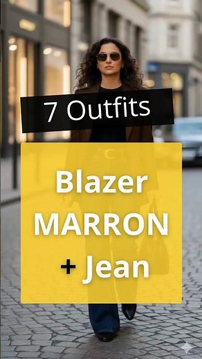 7 blusas que combinan perfecto con un blazer MARRON y jeans #moda #estilo #fashion #outfit