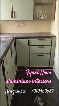 Fynxt Nova aluminium interiors bengaluru karnataka -7010450582#aluminiumwardrobe #kitchen