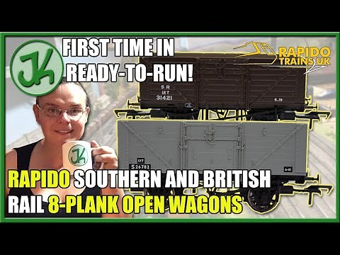 Ready To Run For The First Time! Rapido SR and BR 8-Plank Open Wagons - Unboxing and Review