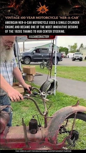 Vintage 100 Year Motorcycle "Ner-A-Car"