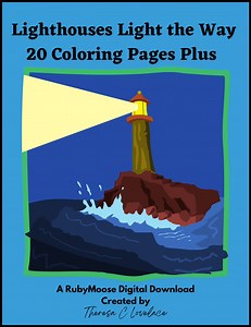 Lighthouses Light the Way: 20 Coloring Pages PLUS, Lighthouses to Color, Learn About Lighthouses, Lighthouses - Etsy Canada