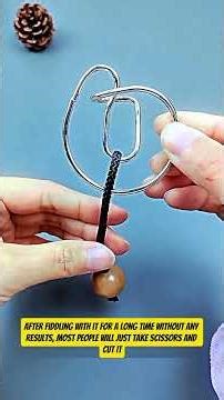 This Black Rope Looks Impossible… But There’s a Way Out 🖤🧠#Puzzle #Challenge #Rope #IQ