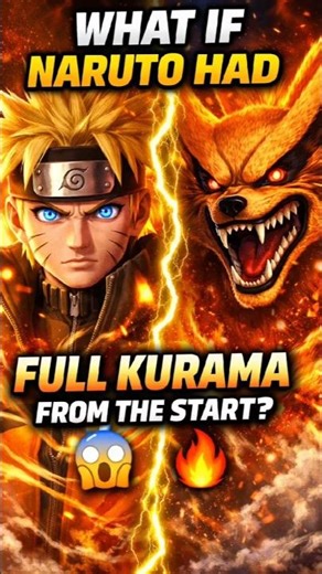 What If Naruto Had Full Kurama From The Start? 🔥 #naruto #narutoshippuden #NineTails #AnimeEdit
