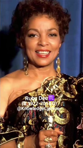27K views · 602 reactions | Actress... Ruby Dee (October 27, 1922 –...