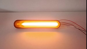 100 LED Trailer Tail Lights Stop Brake Turn Signal Identification Clearance Strip Light Red Amber Tail Lamp Waterproof for Offroad Truck Trailer Pickup Lorry Golf Cart