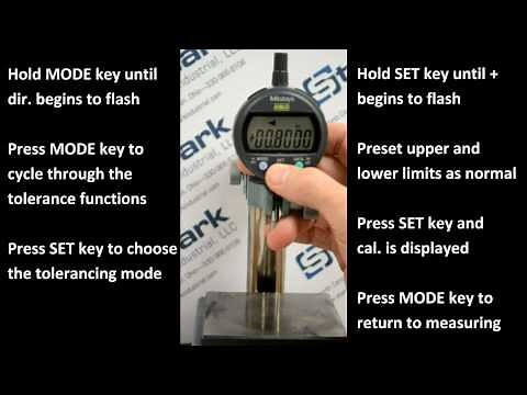 Mitutoyo Indicator Setting: Tolerancing