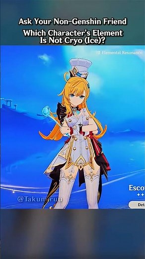 Which Genshin Character's Element Is NOT Cryo?