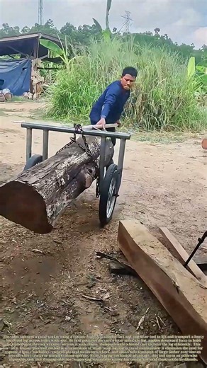 Leveraging Heavy Logs: How Handcrafted Cart Tools Simplify Rural Timber Transport