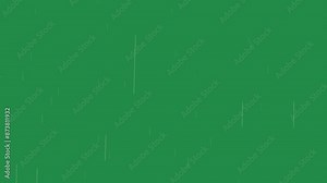 Light drizzle motion graphic animation on a green screen, depicting a brief rain shower. Looping light rainfall 4K Motion Graphics video.