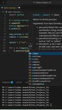 Spirograph with User Input (Python Turtle) 🎨🐍 #python #coding #programming #shorts #turtlegraphics